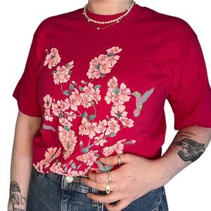 Vintage Cherry Blossom Pink T-shirt